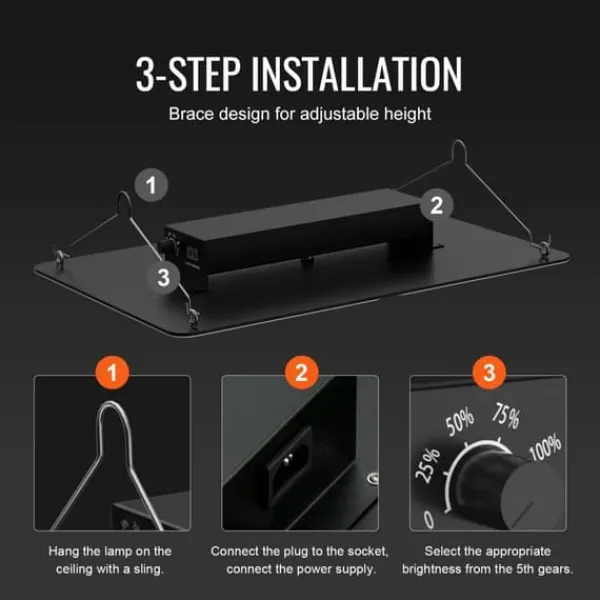 Discount LED Vækstlampe, 300 W Dæmpbar, Højtydende Samsung 2B1B Diode til indendørs planter, Frøplante og Drivhusdyrkning. Daisy Chain Driver. Kit Til Plante- & Urtedyrkning