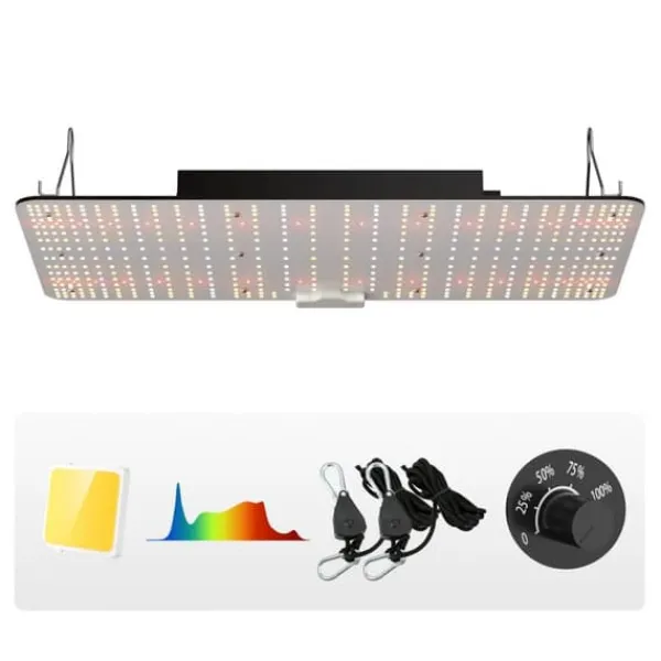 Online LED Vækstlys, 200 W fuldspektret dæmpbar, højtydende Samsung dioder til indendørs planter i væksttelt. Daisy chain driver til 2x4/3x3 ft. Kit Til Plante- & Urtedyrkning