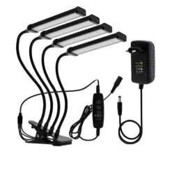 Sale LED Vækstlys, Fuld Spektrum, Dæmpbar Timing, 12V Adapter 80W Kit Til Plante- & Urtedyrkning