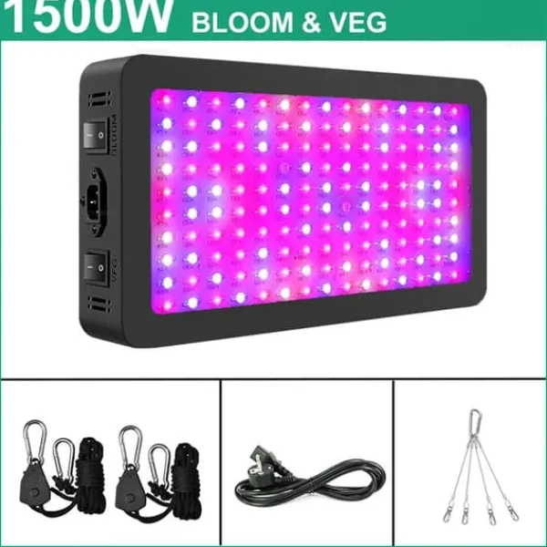 Clearance LED Vækstlys, Fuld Spektrum, Indendørs Vokslampe, 1500W B Kit Til Plante- & Urtedyrkning