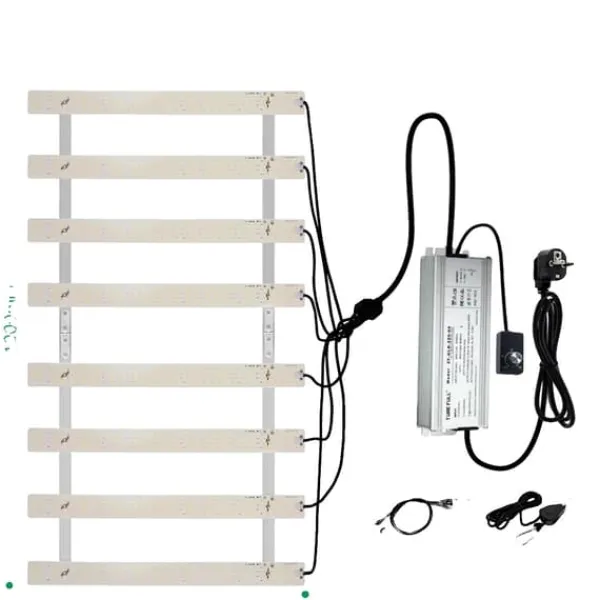 Kit Til Plante- & Urtedyrkning^LED Vækstlys, Fuldt Spektrum, Dæmpbar Design,EU, 200W