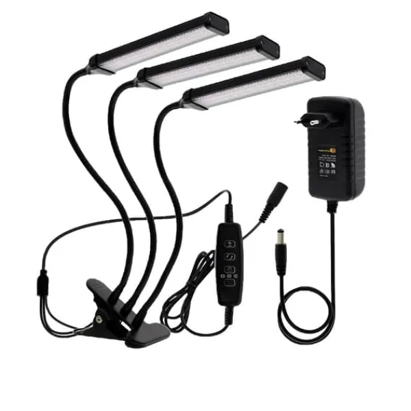 Best LED Vækstlys, Skrivebordsclip & Gulvstående, 12V Dæmpbar, Justerbar Længde 40cm-160cm,60W Rød Blå Kit Til Plante- & Urtedyrkning
