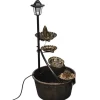 Springvand & Damme^LED-fontæne i vintagestil med dekorative detaljer | Farve: Multifunktionel | Størrelse: Standard