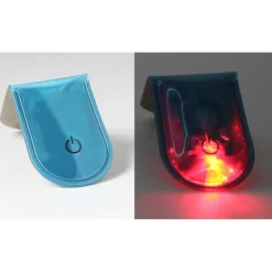 Sikkerhedslamper^LED-lys Magnetisk Clip Sikkerhed Løb Nat Campingaktiviteter - Blå