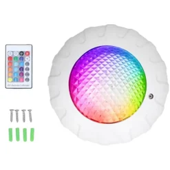 Online LED-poollampor DC12V/38W med fjärrkontroll IP68 Vattentät RGB Färgglad energibesparande poollampa för dammfontänpool Pool- & Spatilbehør