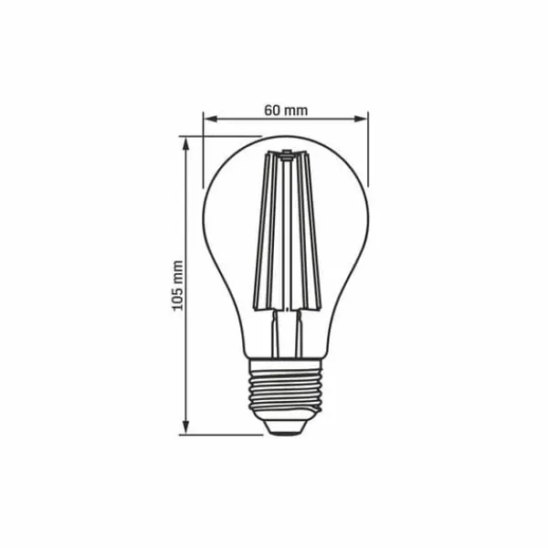 Clearance LED-pære til plantedyrkning VIDEX-E27-A60-8W-FITO Kit Til Plante- & Urtedyrkning