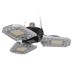 Kit Til Plante- & Urtedyrkning^LED-vækstlampe til stueplanter - 297 LED-pærer, foldbart design med tre blade - ideel til drivhuse og sukkulenter - 100-277V