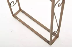 Buer, Spalier, Lysthuse Uden Tag^Lenz Antique Brown Metal Rose Arch - 264 cm High Climbing Trellis for Gardens