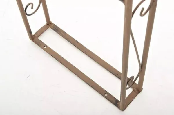 Buer, Spalier, Lysthuse Uden Tag^Lenz Antique Brown Metal Rose Arch - 264 cm High Climbing Trellis for Gardens