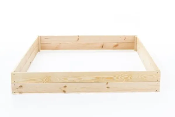 Viking Choice Plantningsbænke^Letadgang 120x120x18 cm Fyrretræs Højbed til Ældre med Jordklæde