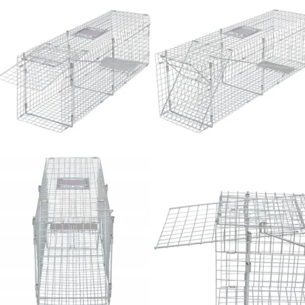 Clearance Levende fælde 100 cm galvaniseret - Levende Fælde - Levende Fælder - Home & Living Skadedyrsfælder