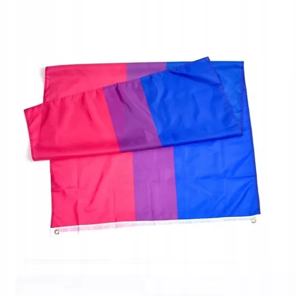 New LGBT REGNBUEFLAG STOR 90x150cm BISEKSUALITET F7 Flag & Vindposer