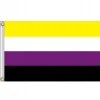Discount LGBT REGNBUEFLAG STOR 90x150cm IKKE-BINÆR F1 Flag & Vindposer