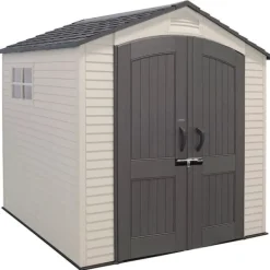 Skure, Garager & Carports^Lifetime Ultra-resistent Haveskur Med Vindue 214x213x227 Cm Uv100 Hvid