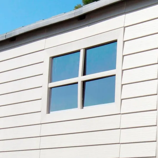 Skure, Garager & Carports^Lifetime Ultra-resistent Haveskur Med Vindue 214x213x227 Cm Uv100 Hvid