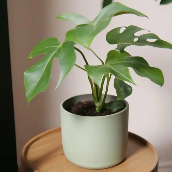 Krukkeplanter Indendørs^Lille monstera - Rhaphidophora tetrasperma - Højde 20-30cm - ⌀12cm