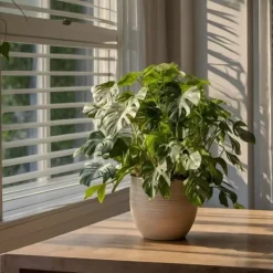 Lille monstera - Sæt med 2 - Rhaphidophora tetrasperma - Højde 20-30cm - ⌀12cm Krukkeplanter Indendørs