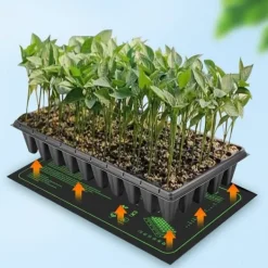 Sale Lollanda frøspiringsvarmemåtte, frøplantevarmemåtte 25x52cm, IP67 vandtæt, planteformering, til planter og hydroponics Frø
