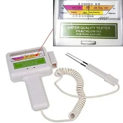Best Lollanda PC-101 pH/klortester, vandtester, digital pH-måler til vand – bærbar, baggrundsbelysning, stor skærm Pool- & Spatilbehør
