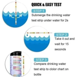 Pool- & Spatilbehør^Lollanda Pool & Spa Test Strips 50-pak – 14-i-1 vandtester til pH, klor, cyanursyre, hårdhed m.m.