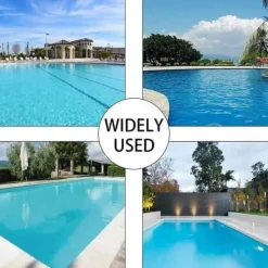 Pool- & Spatilbehør^Lollanda Poolskimmer med 5-delt justerbar teleskopisk aluminiumsstang – Finmasket poolnet, velegnet til pool og spa