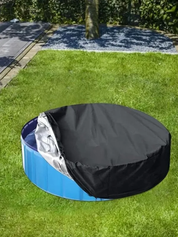 Best Lollanda Round Pool Cover til børn – Dæksel til pool, Dæksel til sandkasse og legetøj, Solskærm og Dæksel til hundebassin, 162x30cm Pool- & Spatilbehør