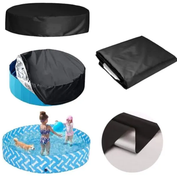 Best Lollanda Round Pool Cover til børn – Dæksel til pool, Dæksel til sandkasse og legetøj, Solskærm og Dæksel til hundebassin, 162x30cm Pool- & Spatilbehør