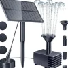 Springvand & Damme^Lollanda soldrevet springvandspumpe, hurtigt arbejdende, energieffektiv, nem at rengøre, til fuglebade, have og pool