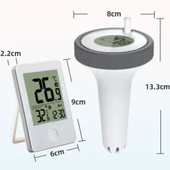 Pool- & Spatilbehør^Lollanda Trådløst Flydende Pooltermometer med LED-display, vandafvisende IPX8 - Til Pool & Spa