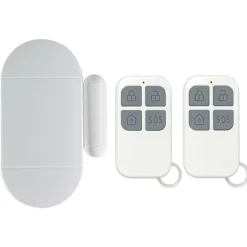 New Lollanda Wireless til dør- og vinduesalarm – 130 dB alarm, 2 fjernbetjeninger, nem installation, hjemmealarmsystem Hjemmealarmsystemer