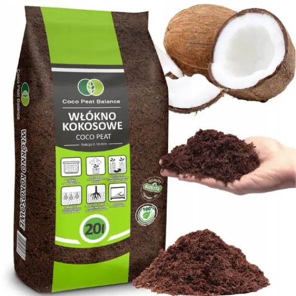 Jord & Sand^Løsne kokosfibre til planter og blomster 10mm 20L BIOVITA