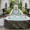 Best Luksusjacuzzi – Ø180 cm – 799L – 120 dyser – Varmer op til 40°C – Frostbeskyttelse – Isolerende overtræk – Indendørs og udendørs boblebad – 4 personer | CDON Spa & Udendørsbad