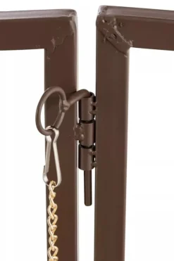 Buer, Spalier, Lysthuse Uden Tag^Luxor Exclusive Iron Rose Arch with Gate - Heavy Duty Metal Climbing Plant Support, Brown, 220cm Height