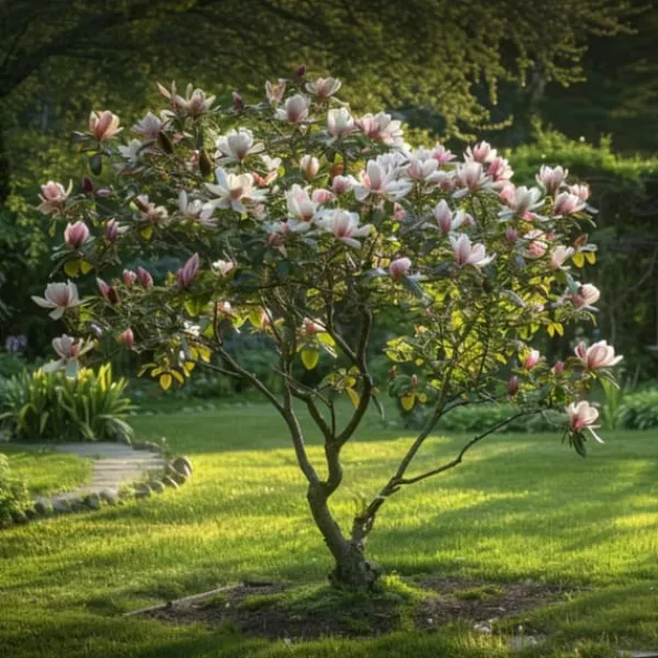 Buskads^Magnoliablande - Sæt med 3 - Magnolia - Højde 25-40cm - ⌀9cm