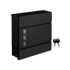 Online Mailbox - Wall Letterbox - Moderne - Låsbar - Med avisrum - Sort Postkasser & Brevindkast