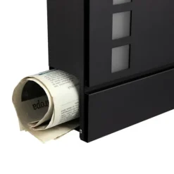 Online Mailbox - Wall Letterbox - Moderne - Låsbar - Med avisrum - Sort Postkasser & Brevindkast