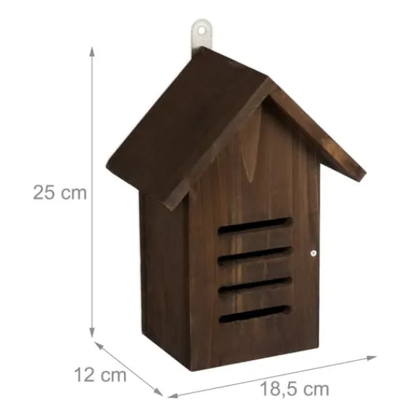Online Mariehøne Hus, 25x18.5x12 cm, Brun Til Fugle & Småvildt