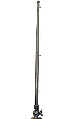 Discount Marine Town Foldbar Flagstang I Rustfrit Stål Søvfarvet 600 x 19 mm Flag & Vindposer