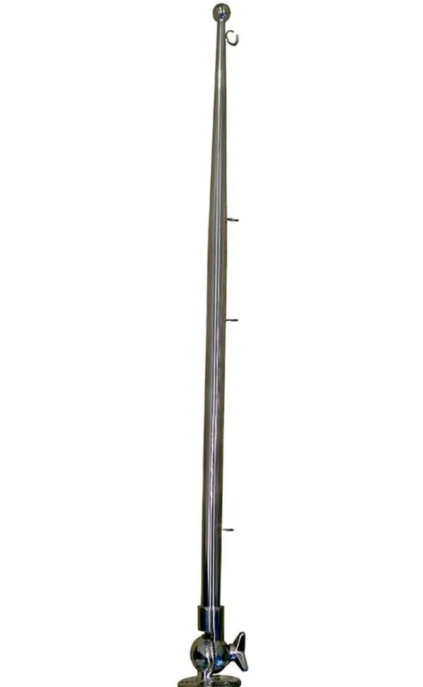 Discount Marine Town Foldbar Flagstang I Rustfrit Stål Søvfarvet 600 x 19 mm Flag & Vindposer