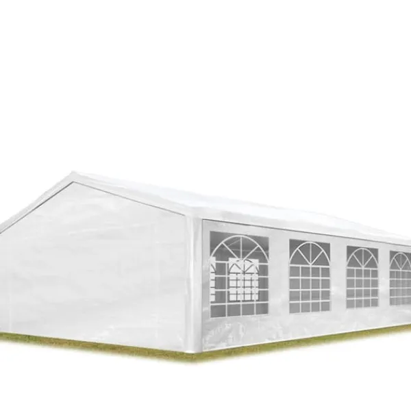 Telte & Lysthuse^Markise-havetelt 5x8 m havepavillon PE 350 N presenning 100 % vandtæt hvid.