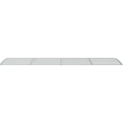 New Markiser - Living dørbaldakin 400x100 cm polycarbonat grå Skure, Garager & Carports