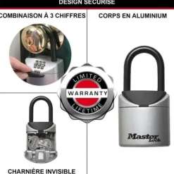 Discount MASTER LOCK Mini Secure Key Box [Format XS] [med handtag] - 5406EURD Pengeskabe
