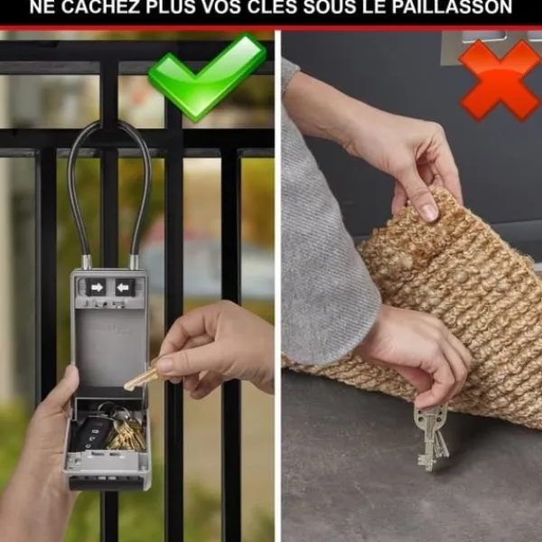 Pengeskabe^Masterlock sikkerhedsskab nøgleboks 5482EURD størrelse L