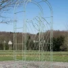 Hot Melissa Antique Green Metal Rose Arch with Double Gates - 220cm Height, 120cm Width Buer, Spalier, Lysthuse Uden Tag