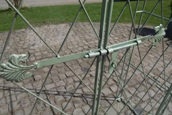 Hot Melissa Antique Green Metal Rose Arch with Double Gates - 220cm Height, 120cm Width Buer, Spalier, Lysthuse Uden Tag
