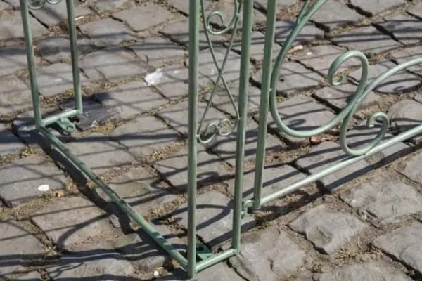 Hot Melissa Antique Green Metal Rose Arch with Double Gates - 220cm Height, 120cm Width Buer, Spalier, Lysthuse Uden Tag