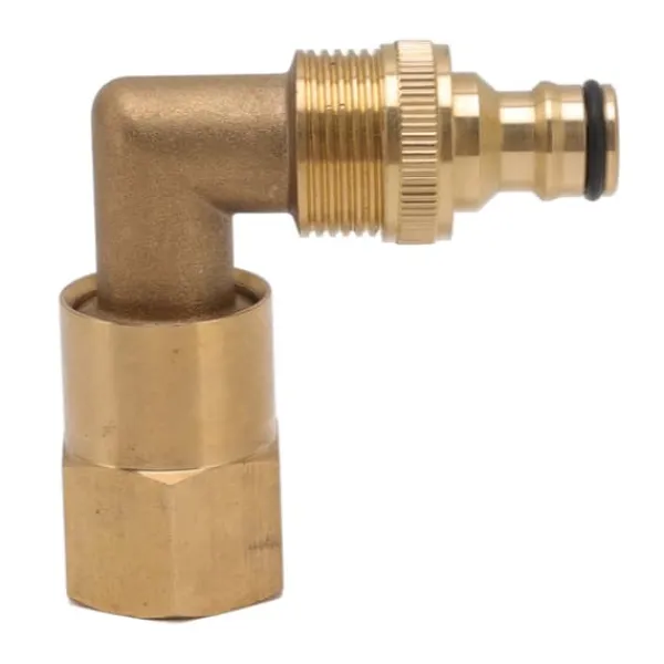 Outlet Messing 3/4in indvendigt gevind slange Albuefitting - Universal rotationsrøradapter Vanding