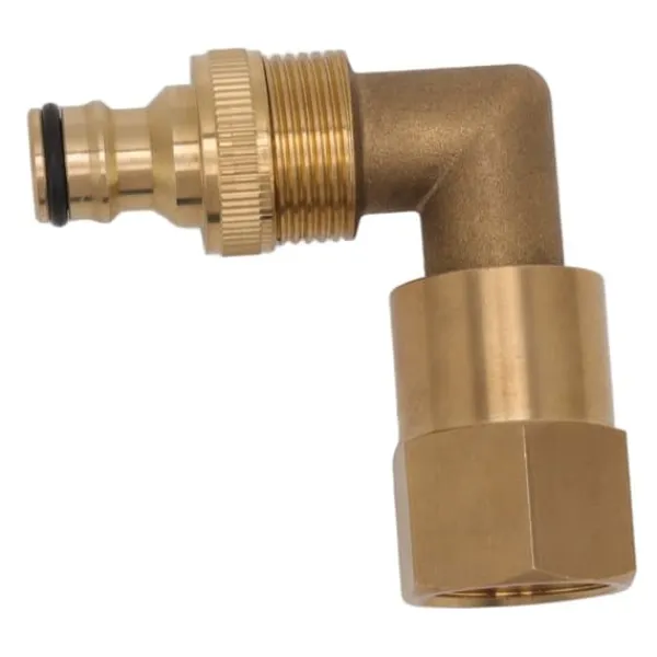 Outlet Messing 3/4in indvendigt gevind slange Albuefitting - Universal rotationsrøradapter Vanding