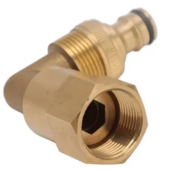 Outlet Messing 3/4in indvendigt gevind slange Albuefitting - Universal rotationsrøradapter Vanding