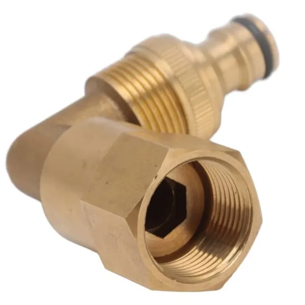 Outlet Messing 3/4in indvendigt gevind slange Albuefitting - Universal rotationsrøradapter Vanding